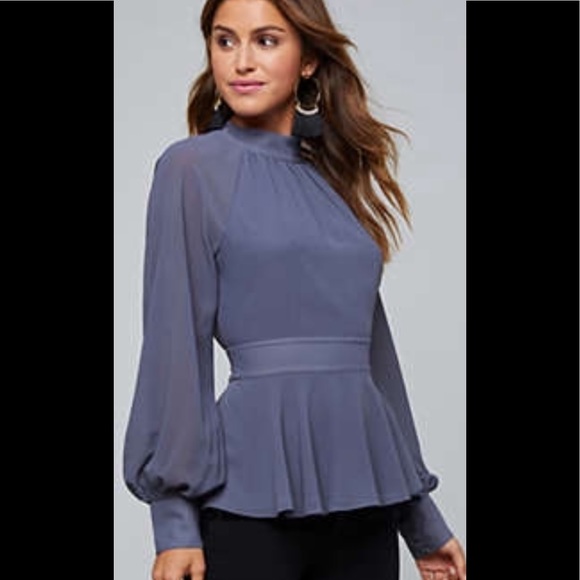 bebe Tops - ❤️LOOKING ❤️Bebe Gathered Peplum blouse size 12